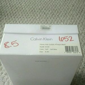 CK classic pumps python heel